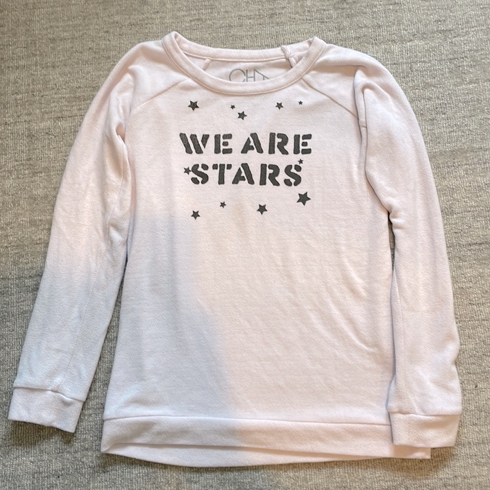 Chaser Sweater light pink girls size 12